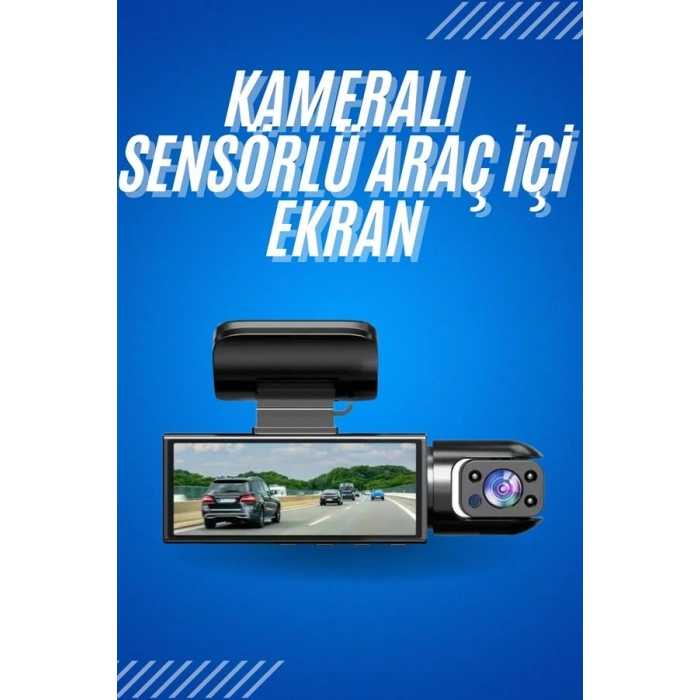 Nevamel Araç İçi Full Hd Kamera Ön ve Arka Kameralı Ekranlı Araç Kamerası