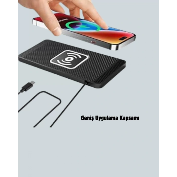 Nevamel® Araç İçi Kablosuz Şarj Pedi – Manyetik Güçlü Tutuş Hızlı Şarj Özelliği