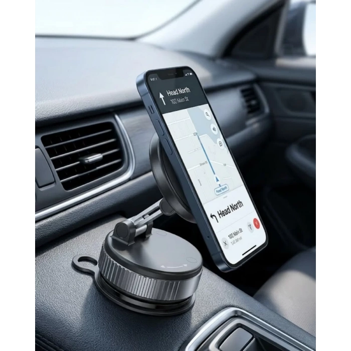 Nevamel® Araç İçi Manyetik Navigasyon Telefon Tutucu Güçlü Mıknatıslı Stand