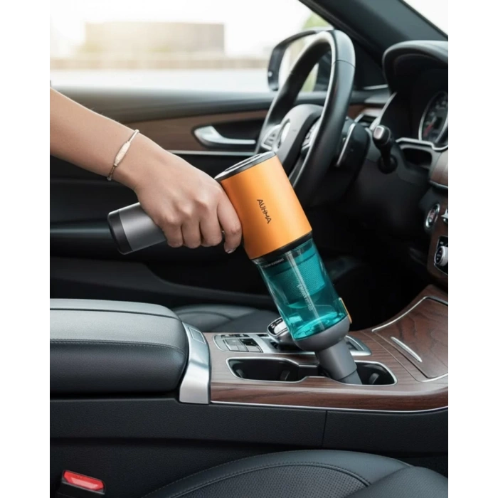 Nevamel® Araç İçi Mini El Süpürgesi Şarjlı Güçlü Vakum