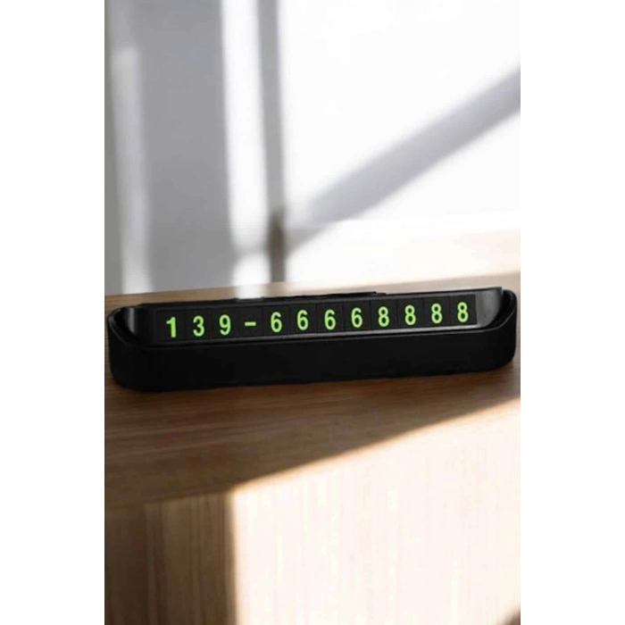 Nevamel Araç İçi Numaratör Numaralık Torpido Üstü Açılır Kapanır Telefon Numarası Bırakma