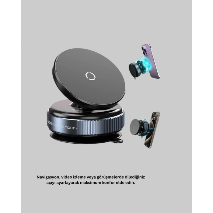 Nevamel Araç İçi Telefon Tutucu Güçlü Manyetik Vakumlu Model