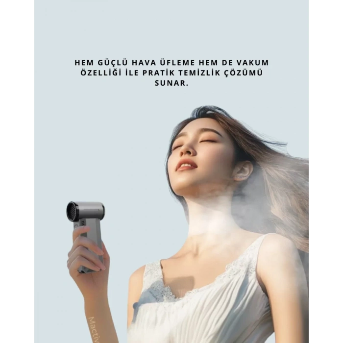 Nevamel® Araç İçi ve Ev İçin Güçlü Hava Üfleyici Toz Temizleme Makinesi