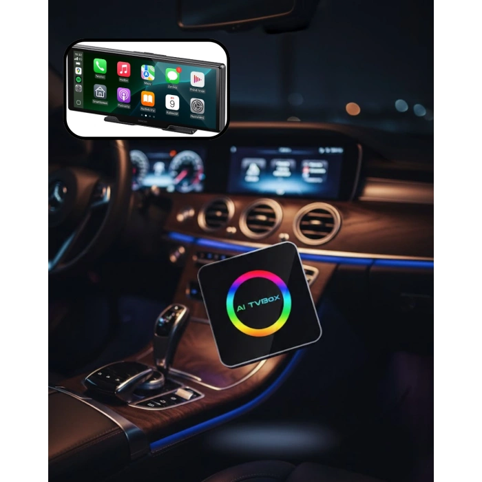 Nevamel® Araç İçin Kablosuz CarPlay Android Auto Multimedya Çözümü