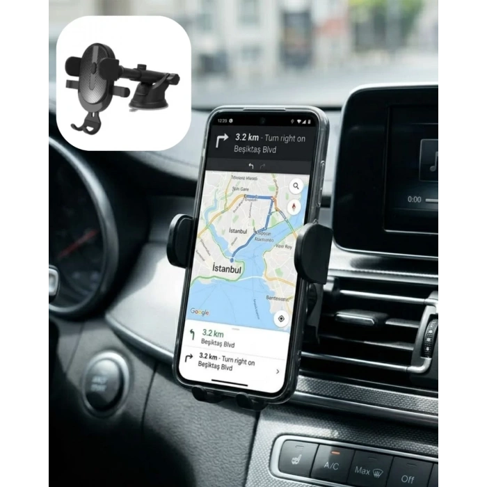 Nevamel® Araç Konsol Telefon Tutucu Ayarlanabilir Telefon Standı