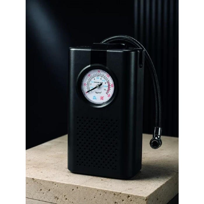 Nevamel® Araç Lastik Şişirme Pompası Taşınabilir Analog Basınç Göstergeli Hava Kompresörü