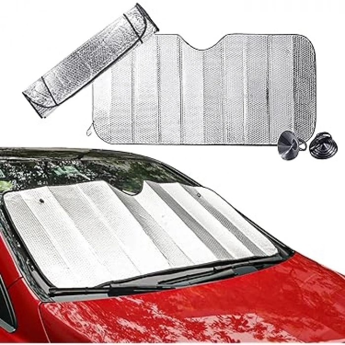 Nevamel Araç Ön Cam Katlanabilir Güneşlik Isı Yansıma Önleyici Dacia Duster Honda Civic Ford Focus Skoda Superb