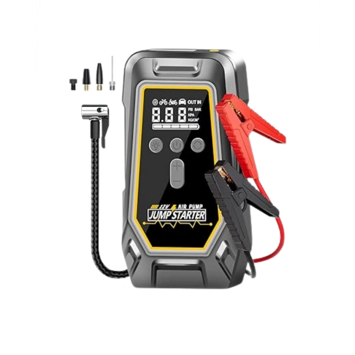 Nevamel® Araçlar İçin Akü Takviye ve Dijital Hava Kompresörü 16000 mAh