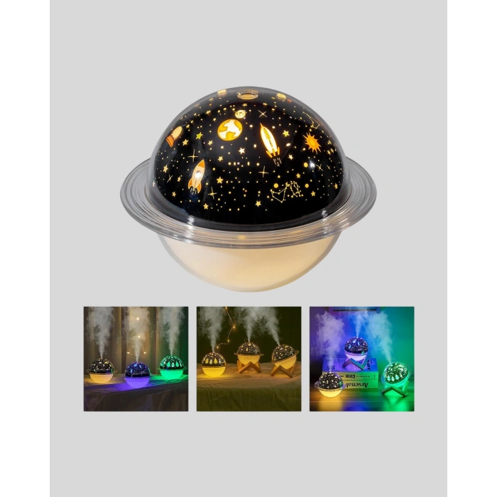 Nevamel Aromaterapili USB Hava Nemlendirici – Projeksiyon Işıklı Sessiz ve Şık Tasarım