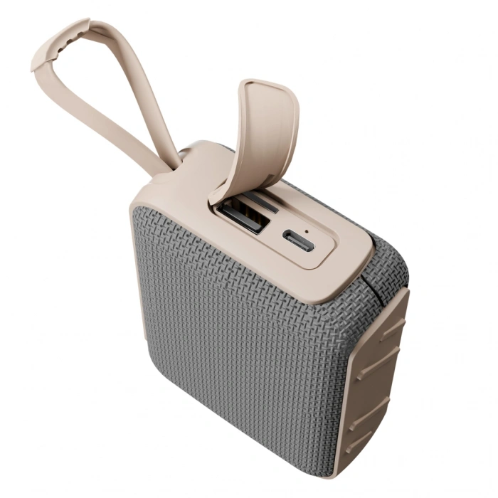 Nevamel® ASONIC AS-03 BEJ 5W BT/USB/TF/TWS 1200mAh Batarya Bluetooth V5.3 Kablosuz Taşınabilir Speaker(1923)