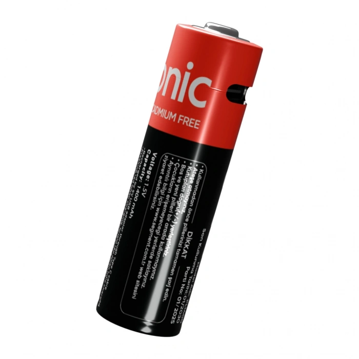 Nevamel® ASONIC PL1400 AA Şarjlı Pil 1.5Volt 1400mAh/2600mwh Type-C ile Kolay Şarj  2 li Paket (USB To Type-C Kablo Hediye)(1923)