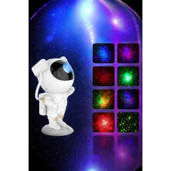 Nevamel Astronot Bluetooth Hoparlör Gökyüzü Projektör Gece Lambası