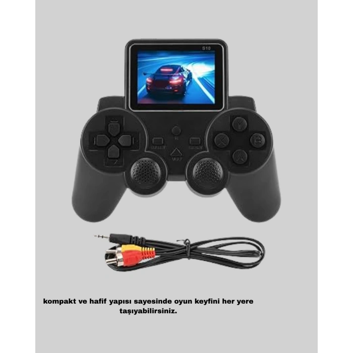 Nevamel® Atari S10 Taşınabilir Retro Oyun Konsolu 2.8 İnç Renkli Ekran Nostaljik