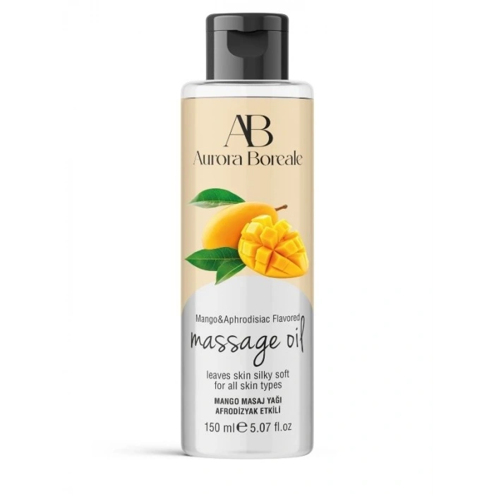 Nevamel® Aurora Boreale Mango Aromalı Afrodizyaklı Masaj Yağı 150 Ml (Kod:150)