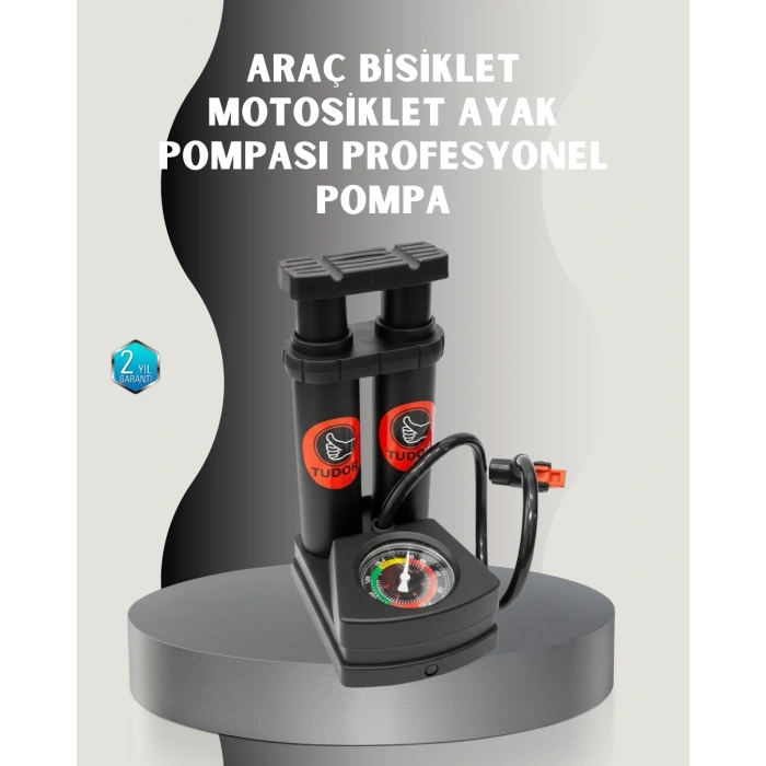 Nevamel® Ayak Basmalı Hava Pompası Şişme Ürünler ve Lastikler İçin