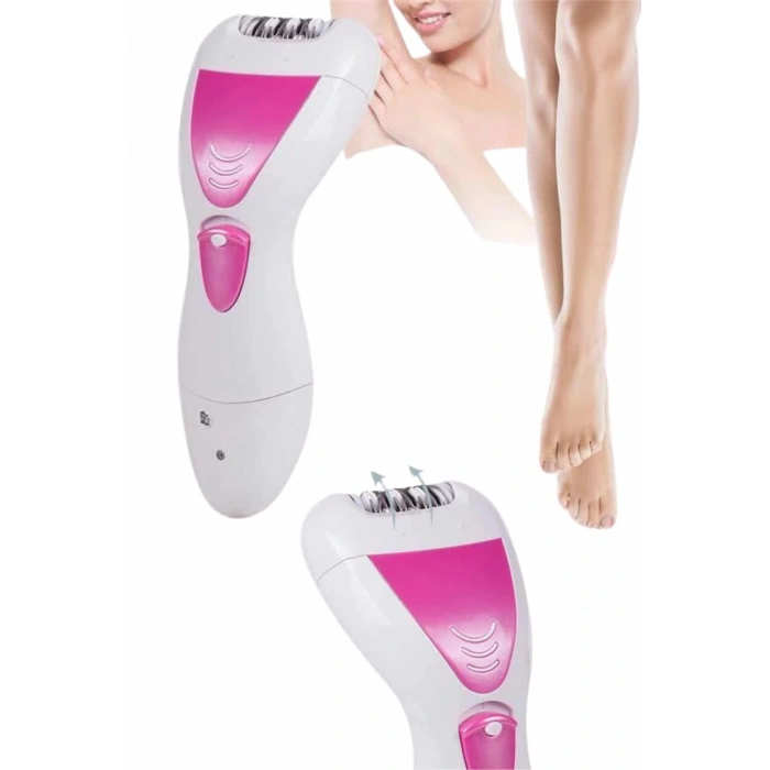 Nevamel Ayak Törpü Başlıklı Epilatör Aleti 4 Başlıklı Taşınabilir Şarjlı Epilasyon Cihazı