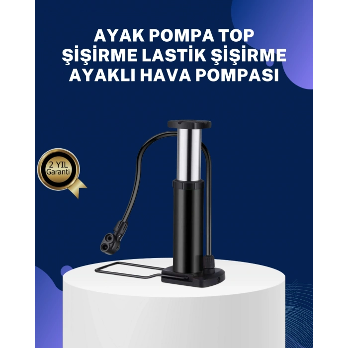 Nevamel® Ayakla Kullanılan Hava Pompası Araç ve Bisiklet İçin Uygun