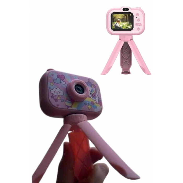 Nevamel® Ayaklı Çocuk Kamerası Tripodlu Mini 1080p Hd Çocuk Kamera