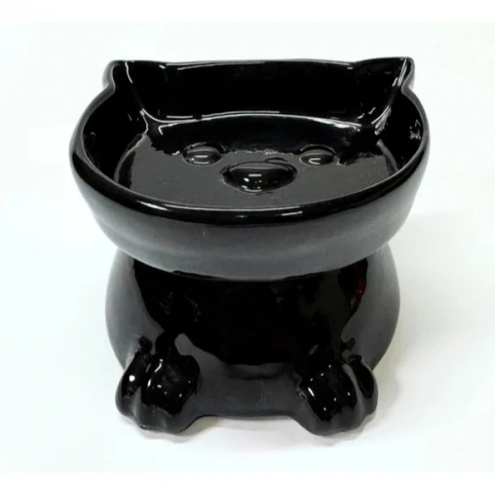 Nevamel Ayaklı Kulaklı Seramik Mama Kabı