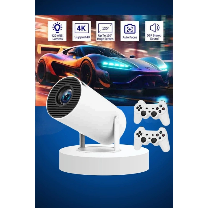 Nevamel Ayaklı Oyun Projeksiyonu Çift Kollu Taşınabilir Sinema Projektörü