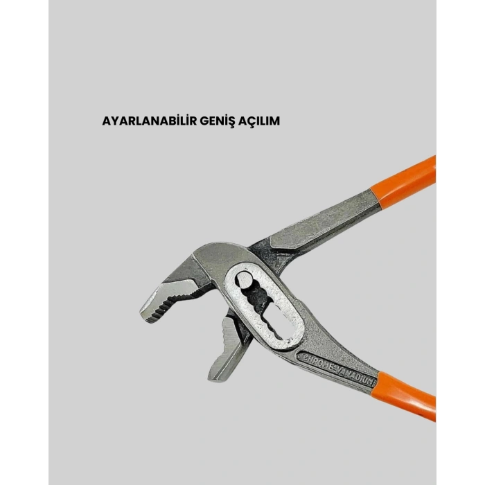 Nevamel® Ayarlanabilir Kurbağacık Pense Boru Anahtarı Çelik Malzeme