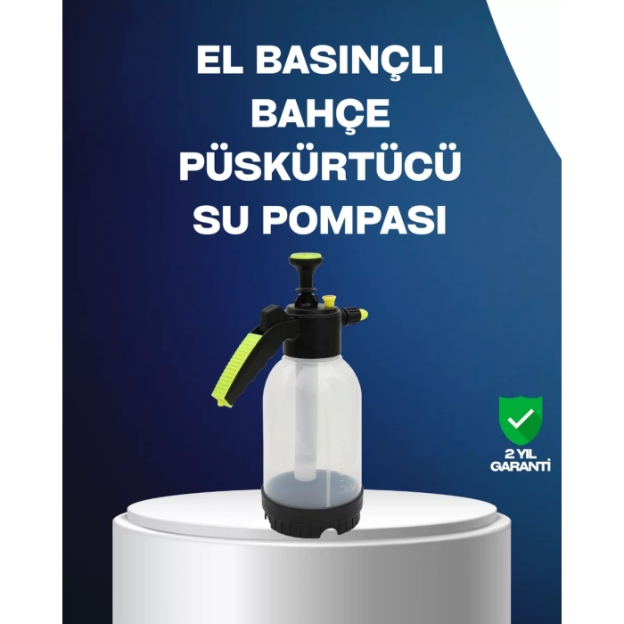 Nevamel® Ayarlanabilir Nozullu Basınçlı Köpük Pompası Araba Yıkama 2L Kapasiteli