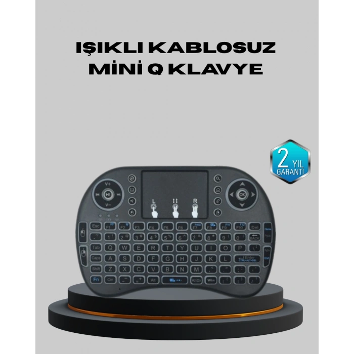 Nevamel Aydınlatmalı Touchpad’li Q Klavye – Türkçe Karakterli USB Bağlantılı Numerik Tuş Takımı