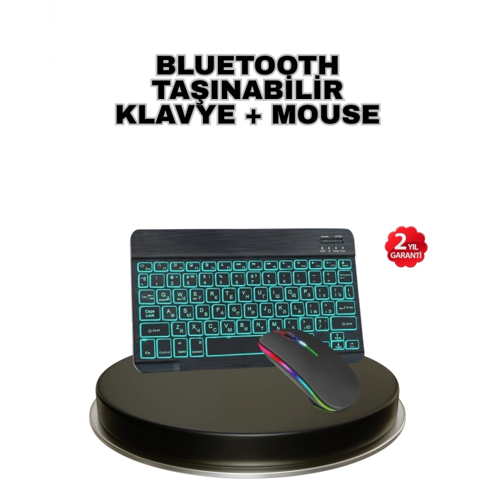 Nevamel® Aydınlatmalı Türkçe Q RGB Klavye Sessiz ve Dayanıklı Tuş Takımı