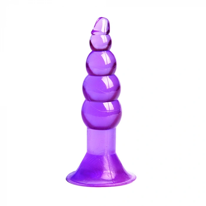 Nevamel® Backpart Boğumlu Vantuzlu 11.5Cm Anal Tıkaç - Mor