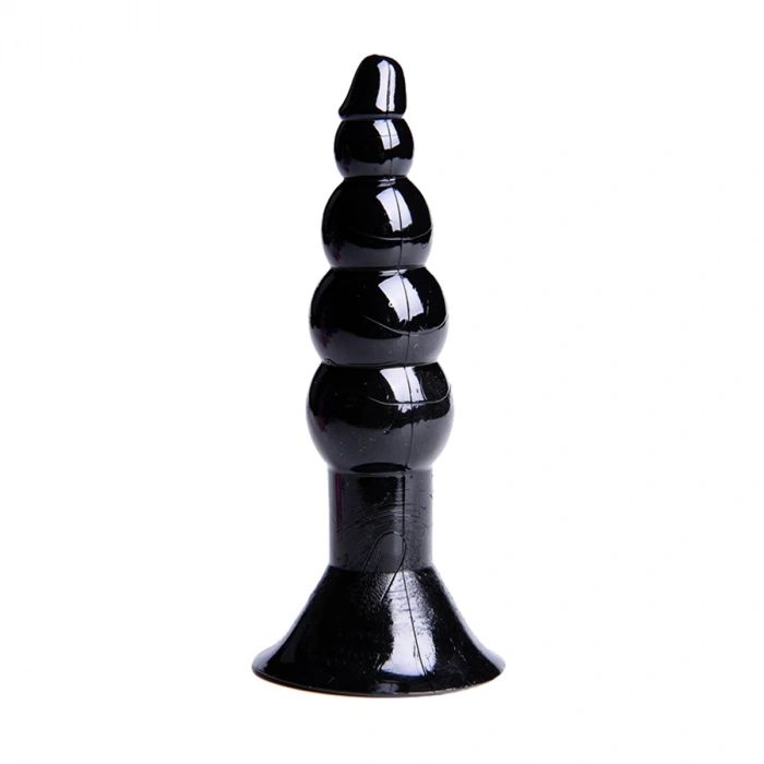 Nevamel® Backpart Boğumlu Vantuzlu 11.5Cm Anal Tıkaç - Siyah