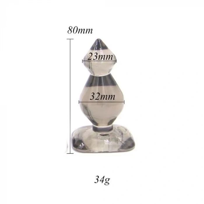 Nevamel® Backpart Yumuşak Silikon Anal Tıkaç 8Cm Siyah