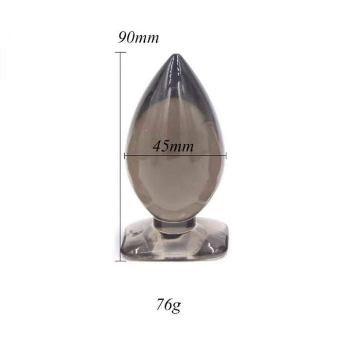 Nevamel® Backpart Yumuşak Silikon Anal Tıkaç 9Cm Siyah
