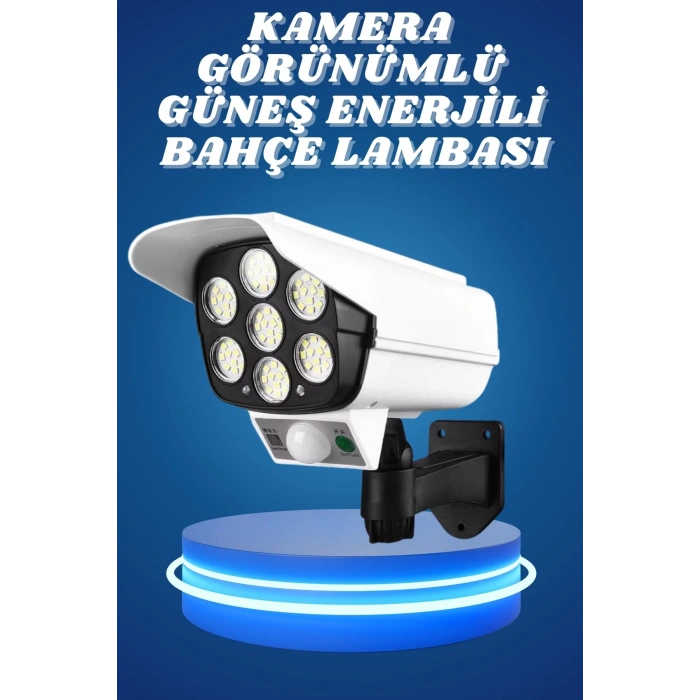 Nevamel Bahçe Aydınlatması Hareket Sensörlü Led Aydınlatma Kamera Görünümlü