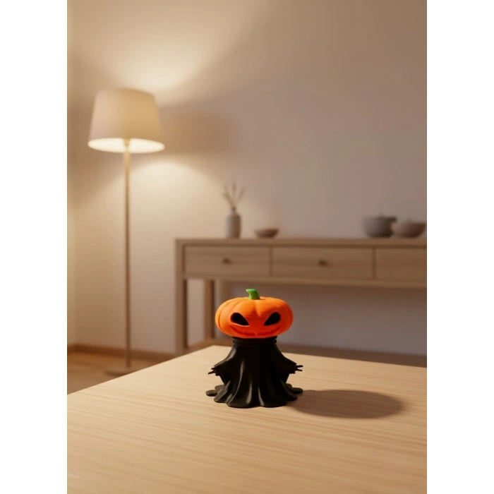 Nevamel® Balkabağı Figür 9cm Cadılar Bayramı Dekoratif Biblo