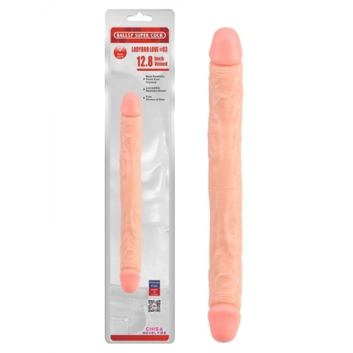 Nevamel® Ballsy Super Cock Ladybro Love Çift Taraflı Dildo