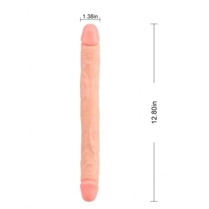 Nevamel® Ballsy Super Cock Ladybro Love Çift Taraflı Dildo
