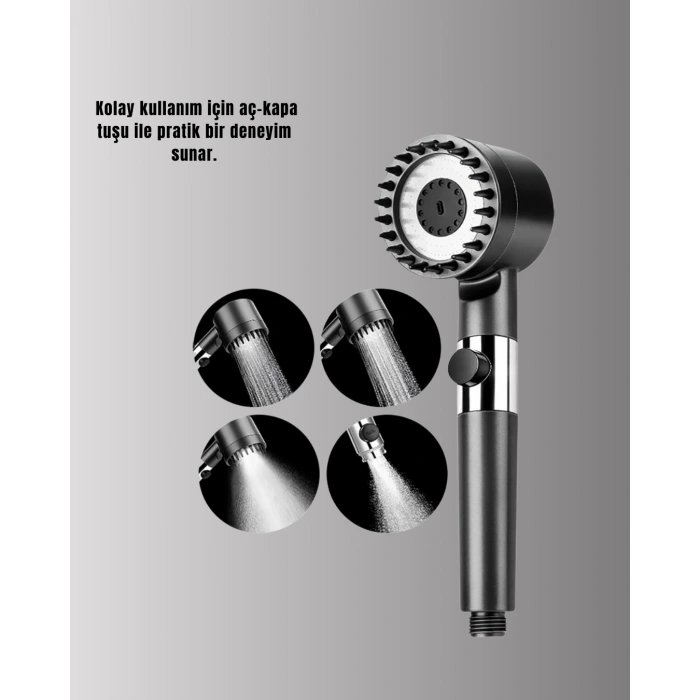 Nevamel® Banyo İçin Filtreli Duş Başlığı Pratik Kullanım