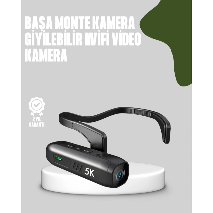 Nevamel Başa Takılabilir 5K Spor ve Vlog Kamerası