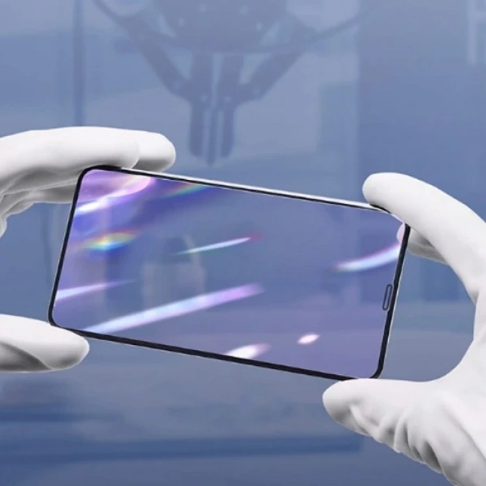 Nevamel Baseus 0.25mm İPhone 11 PRO Max-XS Max 3D Curved Full Anti Blue Ekran Koruyucu-(5775)