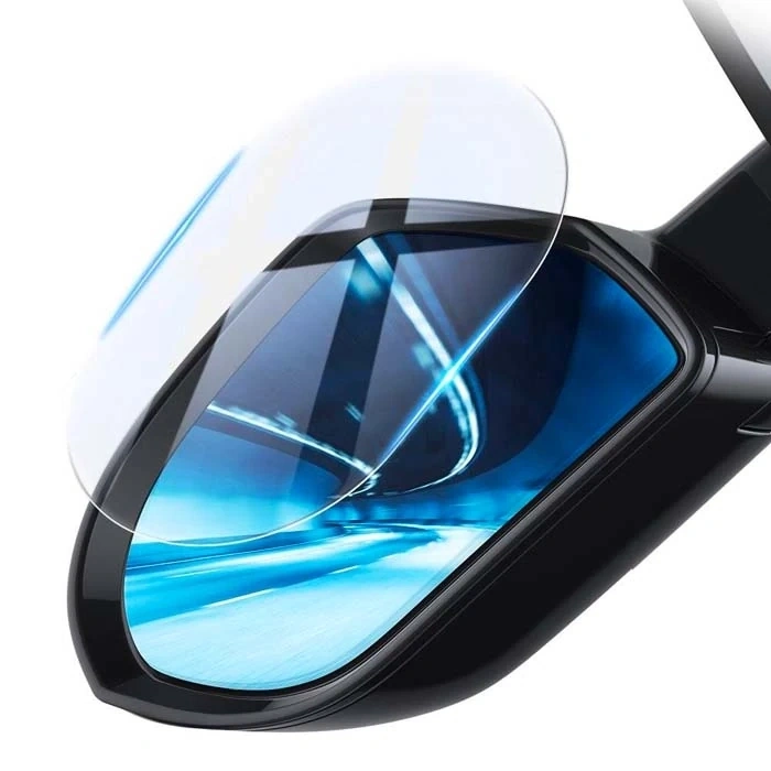 Nevamel Baseus 95x95mm Araç Oto Yan Dikiz Ayna Yağmur Su Kaydırıcı Sis Önleyici Film 2 Adet Set-(5775)