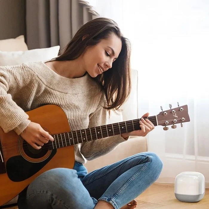 Nevamel Baseus AeQur V2 Canlı Ses Kaliteli Kablosuz Mini Ses Bombası Hoparlör-(5775)