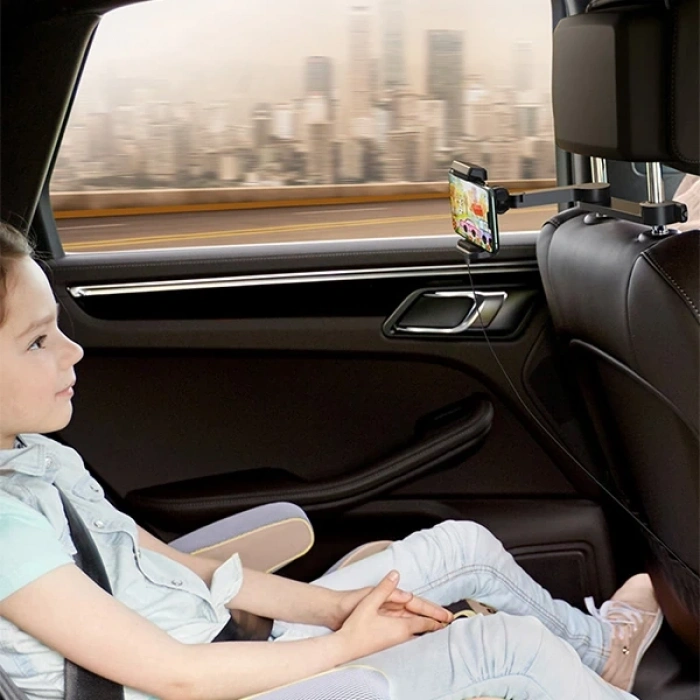 Nevamel Baseus Arka Koltuk Kablosuz Telefon Tutucu  Wireless 15W Hızlı Şarj Cihazı - Energy Storage-(5775)