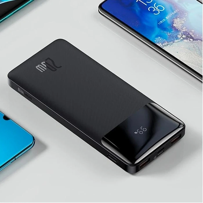 Nevamel Baseus Bipow 20W Hızlı Şarj 10000 mAh LED Göstergeli Powerbank-(5775)