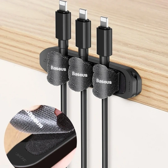 Nevamel Baseus Cable Fixer Kit Kablo Organizatör Tutucu Ve Ayrıştıcı-(5775)