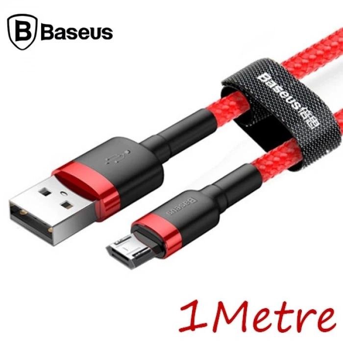 Nevamel Baseus Cafule Micro Usb 1metre 2.4a Hızlı Şarj Halat Usb Kablo-(5775)