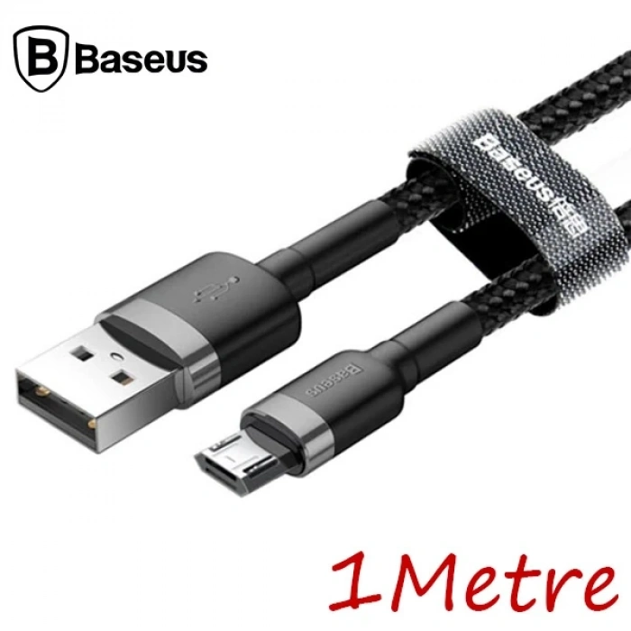 Nevamel Baseus Cafule Micro Usb 1metre 2.4a Hızlı Şarj Halat Usb Kablo-(5775)