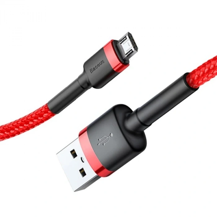 Nevamel Baseus Cafule Micro Usb 1metre 2.4a Hızlı Şarj Halat Usb Kablo-(5775)