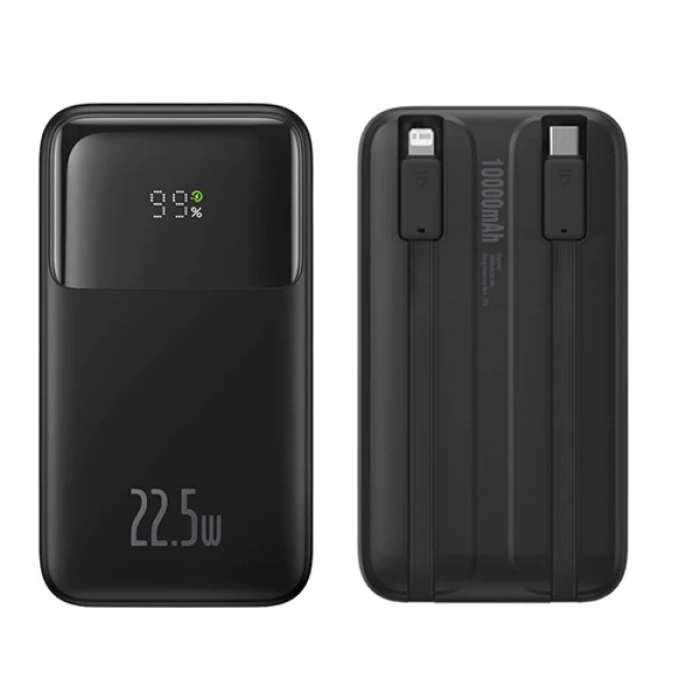 Nevamel Baseus Comet Series 10000mAh 22.5W Hızlı Şarj Dijital Göstergeli Powerbank