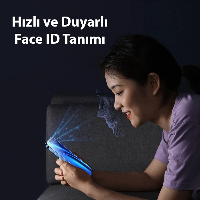 Nevamel Baseus Crystalline iPhone 15 Privacy Hayalet Full Koruma Cam Ekran Koruyucu-(5775)
