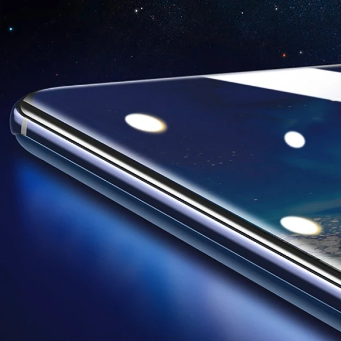 Nevamel BASEUS Curved- Galaxy S20 Ultra Full Kaplama UV Tempered Cam Koruyucu 2Adet-(5775)